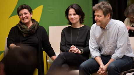 Die Kandidaten für den Parteivorsitz der Grünen (von links): Anja Piel, Annalena Baerbock und Robert Habeck.