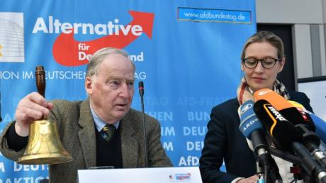 Das AfD-Führungsduo im Bundestag: Alexander Gauland und Alice Weidel.
