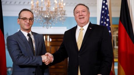 Außenminister Heiko Maas (links) mit seinem US-amerikanischen Amtskollegen Mike Pompeo.