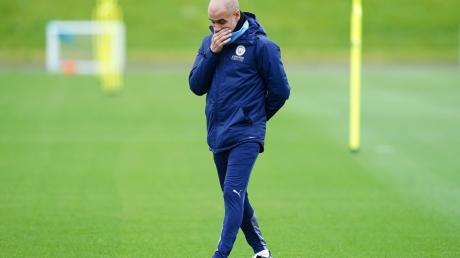Trainer Pep Guardiola will mit Manchester City gegen Real Madrid ins Champions-League-Finale.