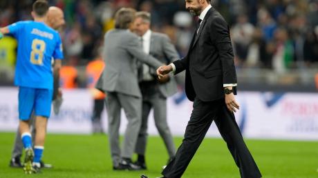 Englands Trainer Gareth Southgate war nach der Niederlage gegen Italien bedient.