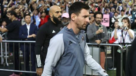 Miamis Superstar Lionel Messi hatte in Hongkong für viel Wirbel gesorgt.