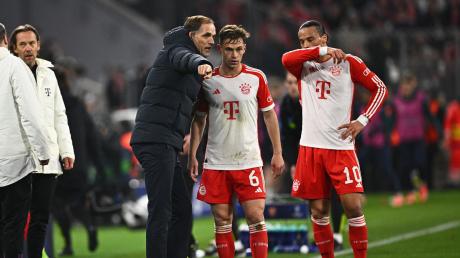 Bayern-Trainer Thomas Tuchel  setzt gegen Real Madrid auf Joshua Kimmich (M) und Leroy Sané. Unterdessen gehen die Personalplanungen weiter. 