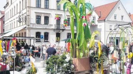 Blumenmeer in der Bahnhofstraße: Am 17. April findet in Thannhausen ein Schau- und Einkaufstag statt. 