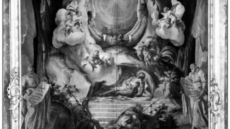 Ausschnitt vom „Heiligen Grab“ aus der Pfarrkirche Edelstetten, Martin Kuen, 1768.