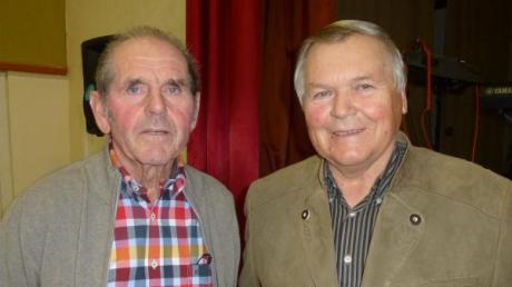 Seniorennachmittag der Günztal-Senioren: Urban Lecheler (links) und Hans Wiedemann.  
