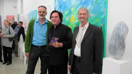 Neue Ausstellung: Unser Bild zeigt von links Kurt Armbruster, Sigurd Rakel und Joachim Herzer.