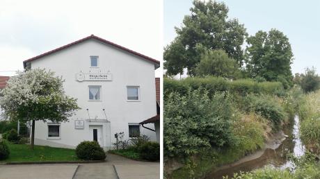 Im Bürgerheim (links) stehen Investitionen an. Ein Biber hat die Uferbefestigung am Weilerbach und Krumbächlein beschädigt. 