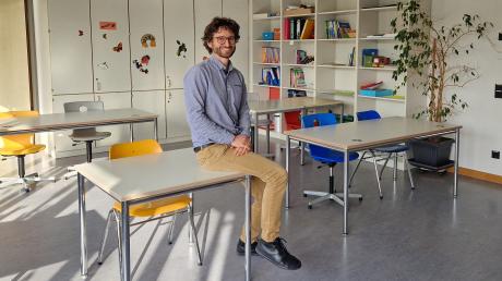 Schulleiter Matthias Unger im Hausaufgabenraum der Ganztagsbetreuung. Er hofft, dass das Angebot auch im kommenden Schuljahr weitergeführt werden kann. 