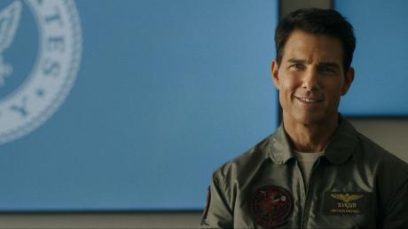 Tom Cruise als Capt. Pete 'Maverick' Mitchell in einer Szene des Films  "Top Gun: Maverick"
