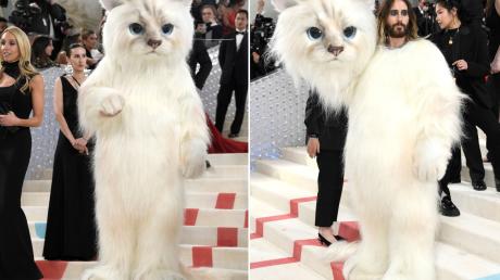 Verkleidet als Katze: Jared Leto sorgte mit seinem Kostüm für Aufsehen bei der MET Gala.