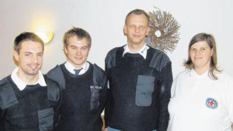 Neue Jugendleiterin der Wasserwacht Rott ist Heike Martin (rechts). Von links: Dominik Ehrlich, technischer Leiter, Martin Kellner, stellvertretender technischer Leiter und Vorsitzender Joachim Mahn. 