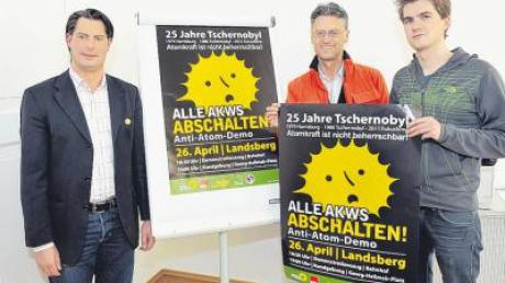 Sie hoffen auf viele Teilnehmer bei der Demonstration: (von links) Steven Kalus, Wolfgang Buttner und Henrik Lüßmann. 