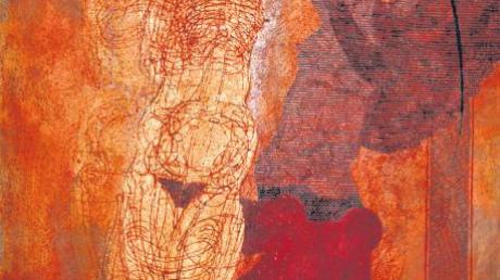Ein Fresko in der „Villa dei Misteri“ in Pompeji inspirierte Georg Bernhard zu dieser vieldeutigen Szene (Öl auf Leinwand, 2006) aus der gleichnamigen Werkgruppe.  