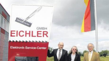 Die erweiterte Geschäftsleitung der Eichler GmbH: Günter Hüfner, Angelika Eichler, Peter Eichler.  
