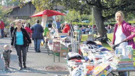 Ideale Bedingungen herrschten, als am Samstag am Molkereiweg ein Flohmarkt abgehalten wurde.  