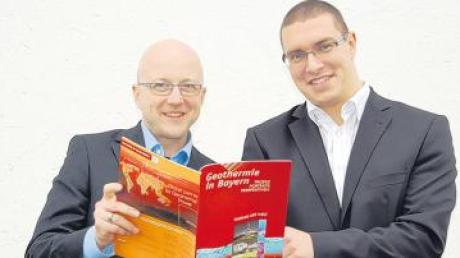 Bernhard Gubo und Florian Breinbauer von Geoenergie Bayern haben in einem Pressegespräch zum Geothermie-Projekt Utting Stellung genommen. 