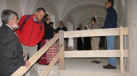 Am Internationalen Museumstag fand im Missionsmuseum in St. Ottilien eine Baustellenführung statt. Die Ausstellungsräume werden gerade saniert, hier soll ein Aufzug eingebaut werden. 