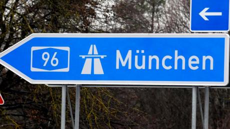 München A 96  - Richtung Autobahn