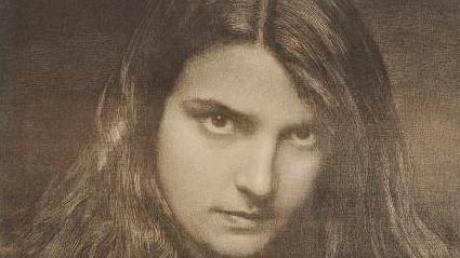 Gwenddydd Herkomer: Faszinierender Blick, Lithografie, 1910.