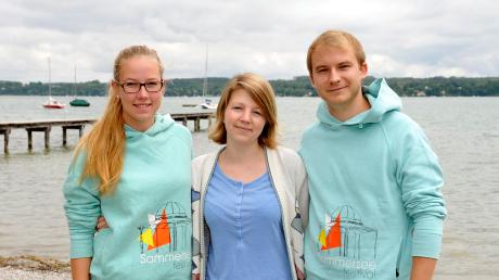 Ricarda von Meding, Luise Renner und Markus Schulz gehören zu den Organisatoren des Sammersee-Festivals. 