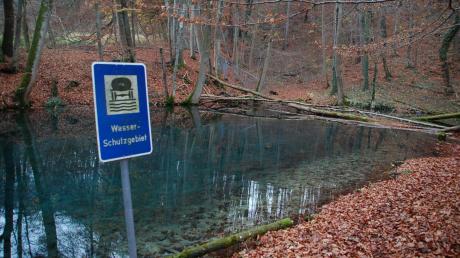 Oberhalb des Nixenweihers (Bild) bei Bischofsried befinden sich zwei Brunnen, welche die ehemalige Gemeinde Rieden und Utting versorgen, Sie gehören dem Wasserzweckverband Ammersee-West.