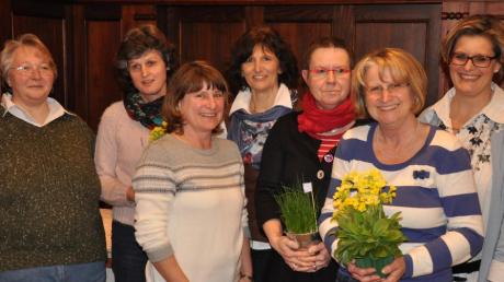 Sie führen die Finninger Gartler (von links): Martina Boos, Veronika Heumos, Luzia Thürmer, Sylvia Frieb, Eva Rosenkranz, Irene Steber und Dagmar Bleicher.