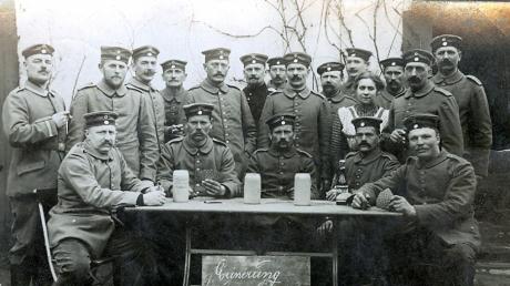 Empfang der Rückkehrer aus Krieg und Gefangenschaft: Das Foto zeigt Veteranen aus dem Ersten Weltkrieg.