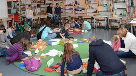 Tag der offenen tür an der Montessorischule Kaufering. 	