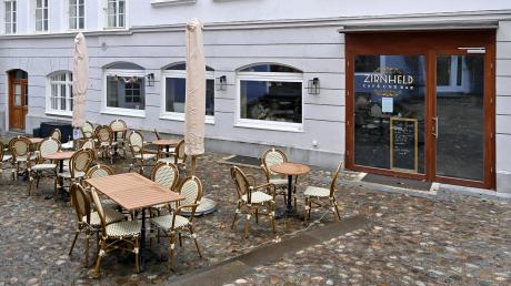 Das Café Zirnheld in der alten Bergstraße in Landsberg ist geschlossen. 	