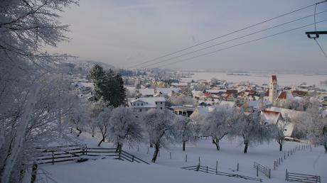 Blick auf das winterliche Aschberg-Gebiet