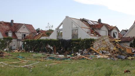 Besonders heftig traf der Tornado im Mai die Gemeinde Affing. Die Schadenssumme ist jedoch geringer als zunächst angenommen.