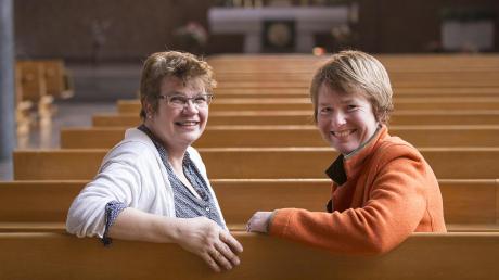 Marianne Werr (links) und Sabine Dempewolf übernehmen im Frühjahr gemeinsam die 1. Pfarrstelle in St. Paul in Pfersee. 	