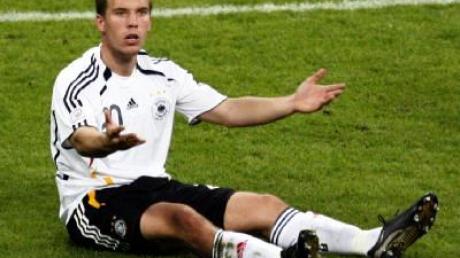 Lukas Podolski konnte sich gegen Tschechien nicht in Szene setzen.
