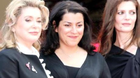 Catherine Deneuve, Regisseurin Marjane Satrapi und Schauspielerin Chiara Mastroianni, die Tochter der Deneuve.