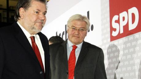 SPD-Chef Kurt Beck (l.) und Außenminister Frank-Walter Steinmeier