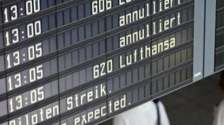 Zu den größten Behinderungen kam es laut Lufthansa an den Flughäfen in München und Frankfurt.