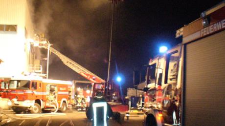 Das Feuer im Werk von Eurocopter in Donauwörth hat einen hohen Sachschaden verursacht.Bild: Feuerwehr