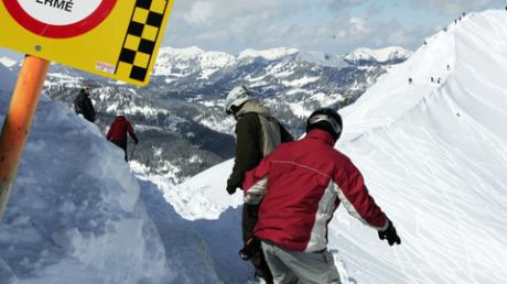 Die Kanzelwand ist bei Skifahrern und Snowboardern beliebt.