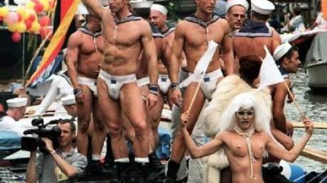 Rekord bei Schwulen-Korso auf Amsterdams Grachten