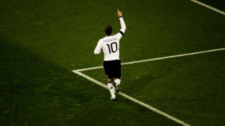 Der Kölner Lukas Podolski traf zwei Mal für Deutschland gegen die Elfenbeinküste.