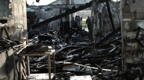 Der Fischereihof wurde ein Opfer der Flammen. Bild: Unfried