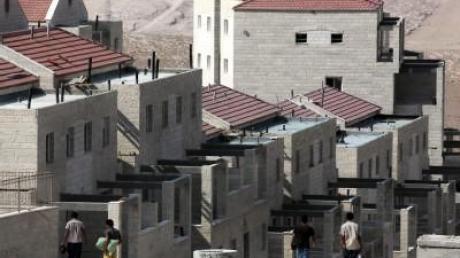 Israelische Siedler protestieren gegen Baustopp
