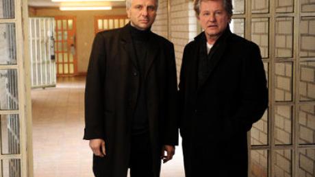 Udo Wachtveitl (links) und Miroslav Nemec beim Dreh einer Folge des Tatort. dpa