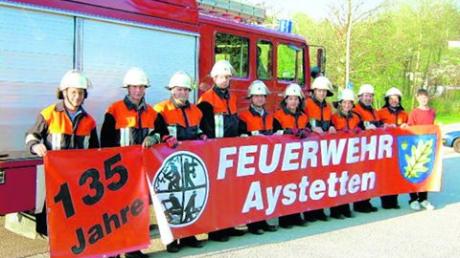 Die Feuerwehr von Aystetten legte als erste Wehr die Leistungsprüfung nach den neuen Regeln ab. Foto: Werner Bergmeier