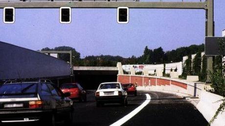 A99 bei München, Einfahrt in den Allacher Tunnel (Archivfoto)