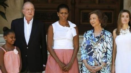 Michelle Obama besucht spanischen König