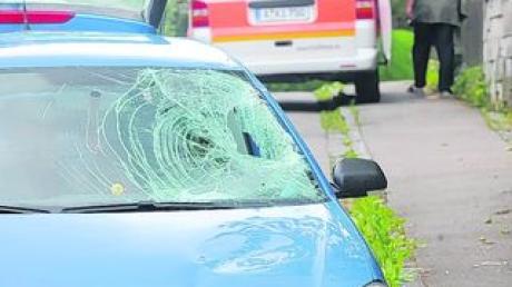 Bei einem Unfall in Steppach zog sich ein Fahrradfahrer schwerste Kopfverletzungen zu. Foto: Marcus Merk