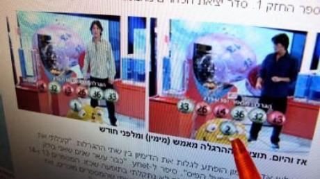 Zweimal gleiche Lottozahlen in Israel gezogen