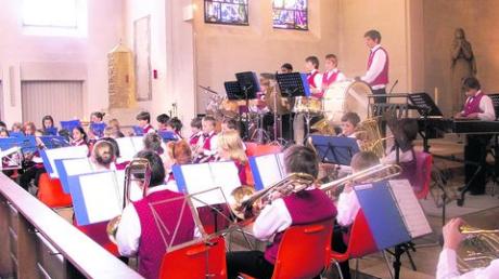 Ein viel beachtetes Konzert gab das Gersthofer Jugendorchester Schwäbische Bläserbuben in der Pfarrkirche St. Jakobus. Foto: Sabine Landau